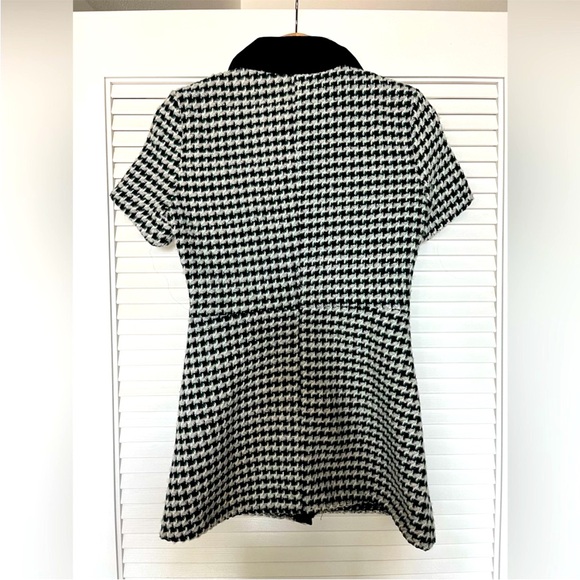 NWT: $445 MAJE Renaga Green Tweed Collared Mini Dress, Size 36 (XS) - Picture 5 of 10